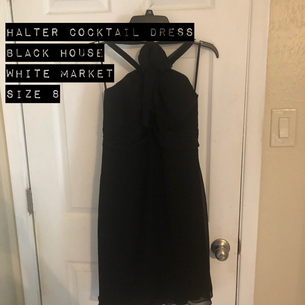 White House Black Market Halter Dress like new